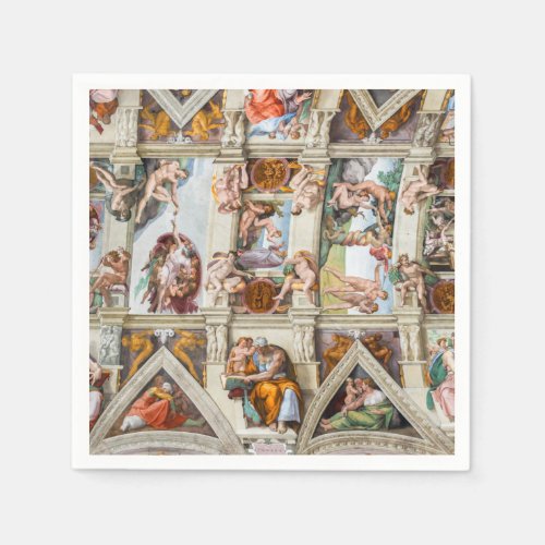Sistine Chapel Michelangelo _ Vatican Rome Italy Napkins
