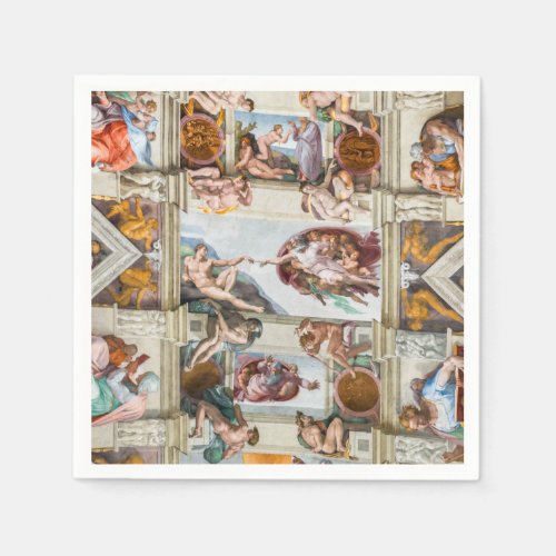 Sistine Chapel Michelangelo _ Vatican Rome Italy Napkins