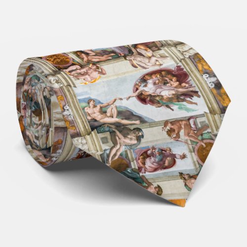 Sistine Chapel Michelangelo _ Vatican Rome Italy Neck Tie