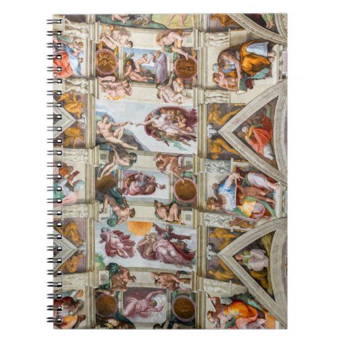 Sistine Chapel Michelangelo _ Vatican Rome Italy Notebook