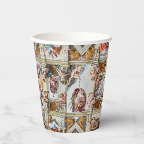 Sistine Chapel Michelangelo _ Vatican Rome Italy Paper Cups