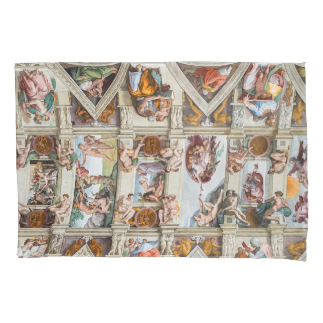 Sistine Chapel Michelangelo - Vatican, Rome, Italy Pillow Case (Front)