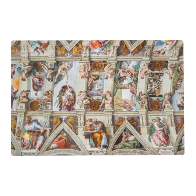 Sistine Chapel Michelangelo - Vatican, Rome, Italy Placemat (Front)