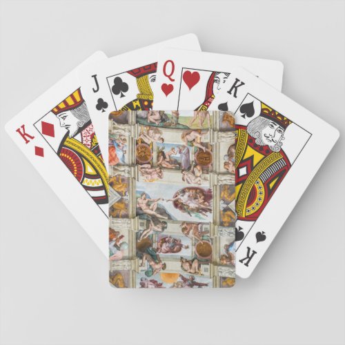 Sistine Chapel Michelangelo _ Vatican Rome Italy Playing Cards