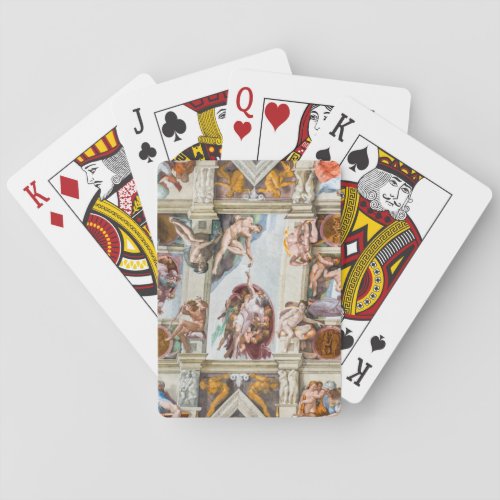 Sistine Chapel Michelangelo _ Vatican Rome Italy Poker Cards