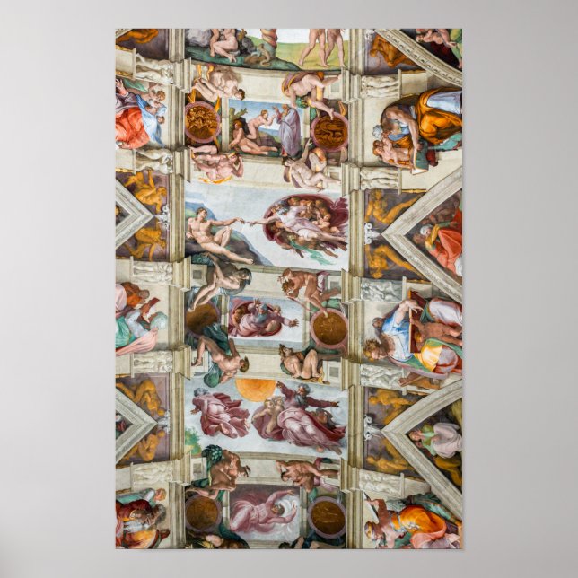 Sistine Chapel Michelangelo - Vatican, Rome, Italy Poster (Front)