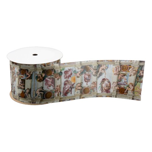 Sistine Chapel Michelangelo _ Vatican Rome Italy Satin Ribbon