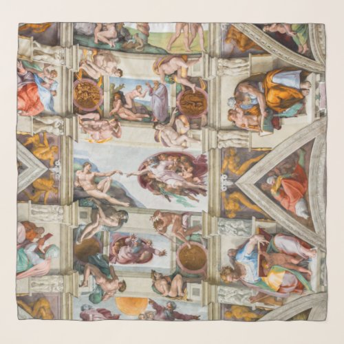 Sistine Chapel Michelangelo _ Vatican Rome Italy Scarf