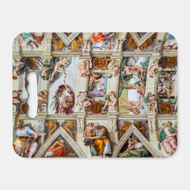 Sistine Chapel Michelangelo - Vatican, Rome, Italy Seat Cushion (Front Horizontal)