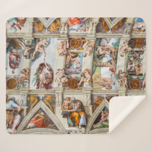 Sistine Chapel Michelangelo - Vatican, Rome, Italy Sherpa Blanket