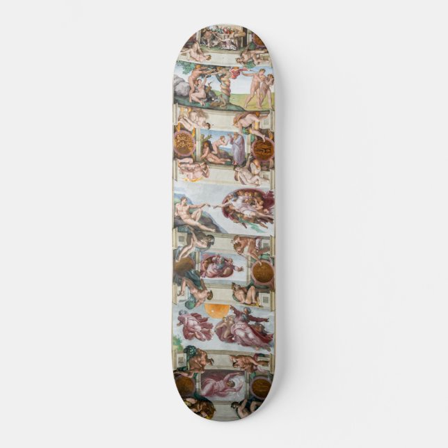Sistine Chapel Michelangelo - Vatican, Rome, Italy Skateboard (Front)