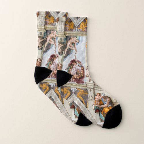 Sistine Chapel Michelangelo _ Vatican Rome Italy Socks