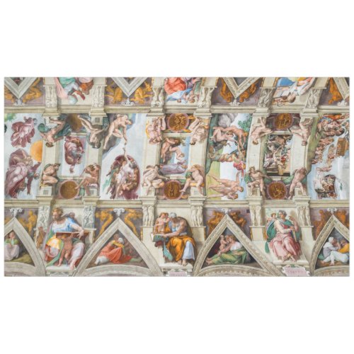 Sistine Chapel Michelangelo _ Vatican Rome Italy Tablecloth