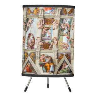 Sistine Chapel Michelangelo - Vatican, Rome, Italy Tripod Lamp