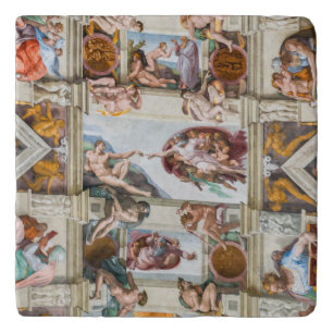 Sistine Chapel Michelangelo - Vatican, Rome, Italy Trivet