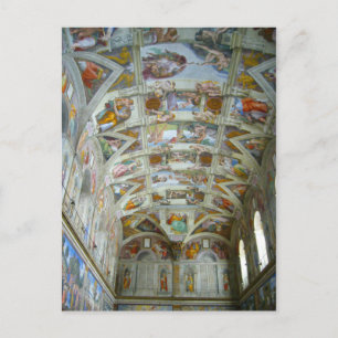 sistine chapel postcard
