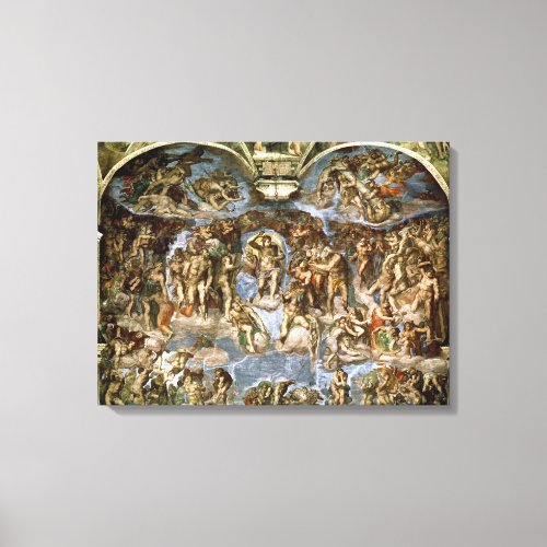 Sistine Chapel The Last Judgement 1538_41 Canvas Print