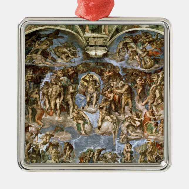 Sistine Chapel: The Last Judgement, 1538-41 Metal Ornament (Front)