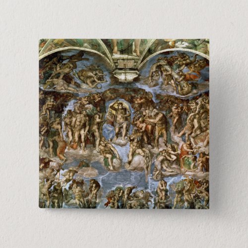 Sistine Chapel The Last Judgement 1538_41 Pinback Button