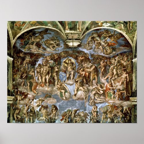 Sistine Chapel The Last Judgement 1538_41 Poster