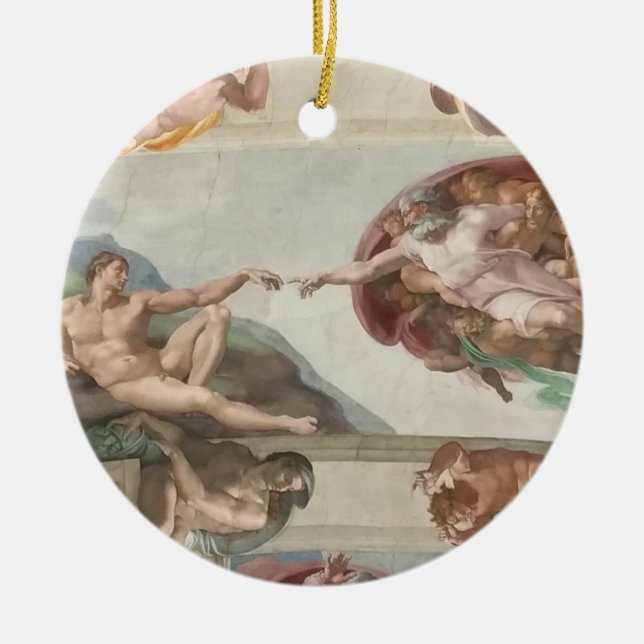 Sistine Chapel Vatican Ceramic Ornament (Front)