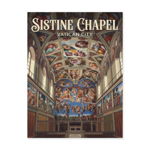 Sistine Chapel Vatican City Postcard