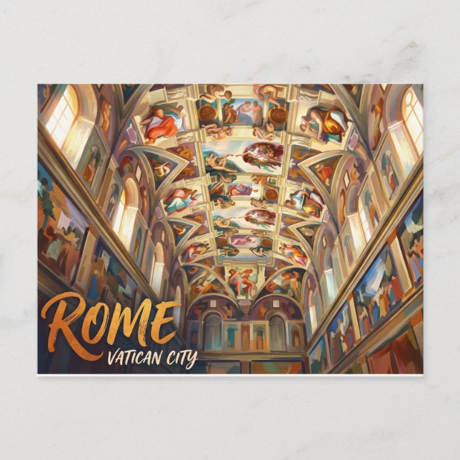 Sistine Chapel Vatican City Postcard (Front)
