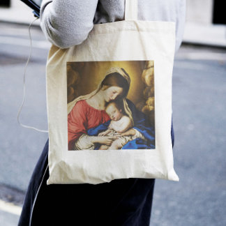 Sistine Madonna and Child Tote Bag Giovanni Salvi