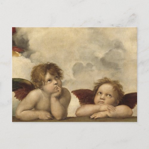 Sistine Madonna Angels by Raphael Postcard