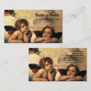 Sistine Madonna Angels by Raphael Raffaello Business Card