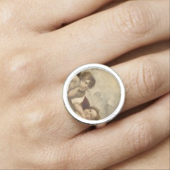 Sistine Madonna Angels By Raphael Ring by masterpiece_museum at Zazzle