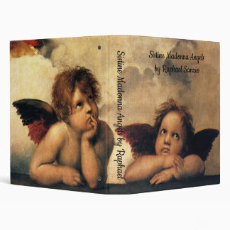 Sistine Madonna Angels by Raphael Sanzio 3 Ring Binder