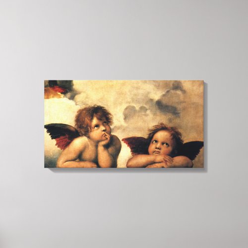 Sistine Madonna Angels by Raphael Sanzio Canvas Print