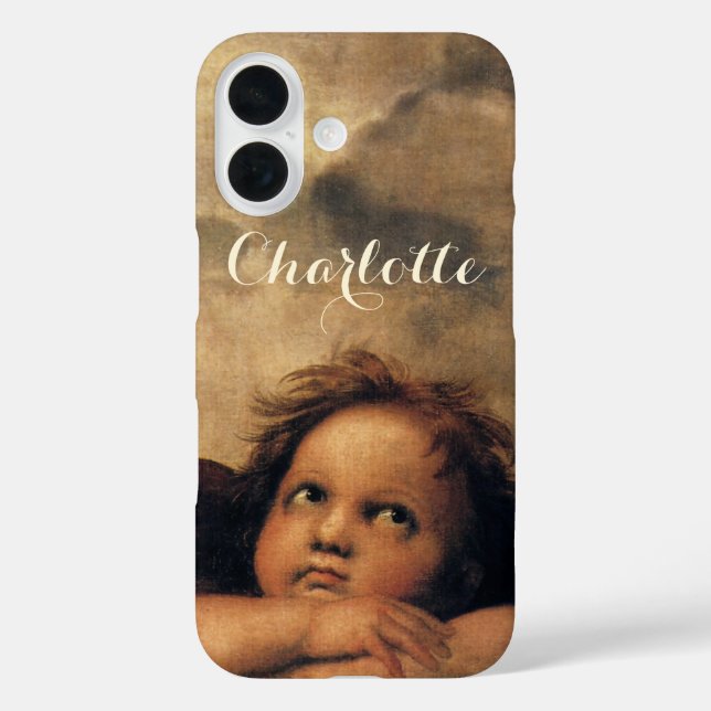 Sistine Madonna Angels by Raphael Sanzio Case-Mate iPhone Case (Back)