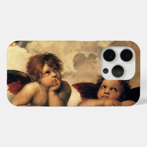 Sistine Madonna Angels by Raphael Sanzio iPhone 15 Pro Case