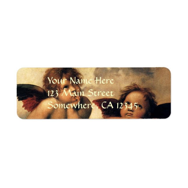 Sistine Madonna Angels by Raphael Sanzio Label (Front)