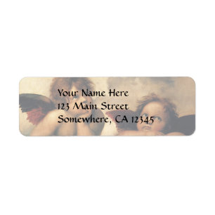 Sistine Madonna Angels by Raphael Sanzio Label