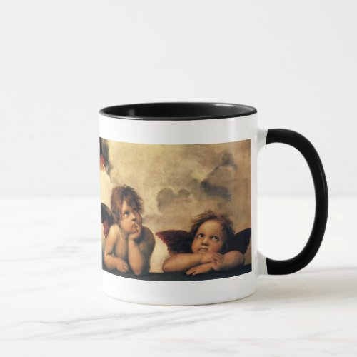 Sistine Madonna Angels by Raphael Sanzio Mug