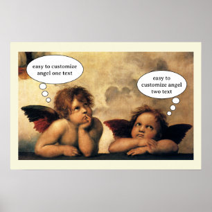 Sistine Madonna Angels by Raphael Sanzio Poster