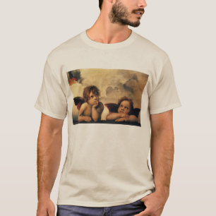 Sistine Madonna Angels by Raphael Sanzio T-Shirt