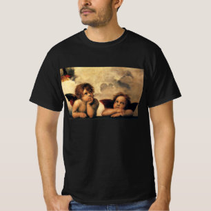Sistine Madonna Angels by Raphael Sanzio T-Shirt