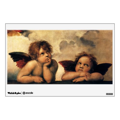 Sistine Madonna Angels by Raphael Sanzio Wall Decal