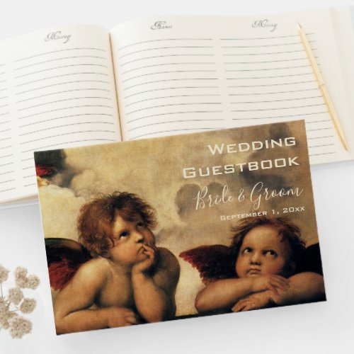 Sistine Madonna Angels by Raphael Wedding Guest Book