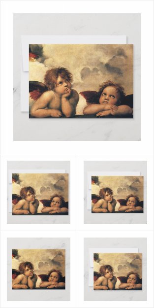 Sistine Madonna Angels by Raphael Wedding Set