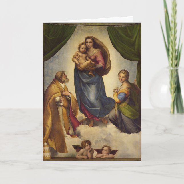 Sistine Madonna by Rapahel Card (Front)