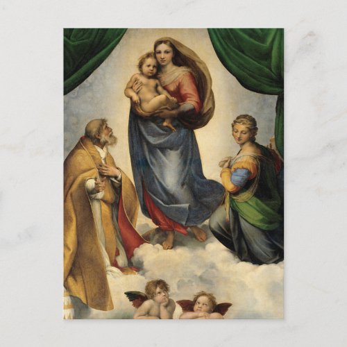 Sistine Madonna by Raphael _ Christian Art Postcard