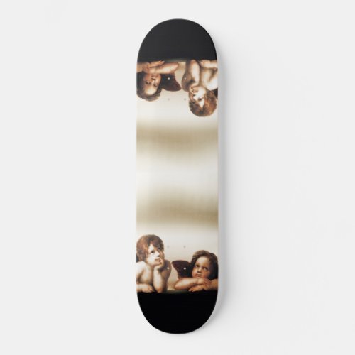 Sistine Madonna Cherubs Thinking Skateboard