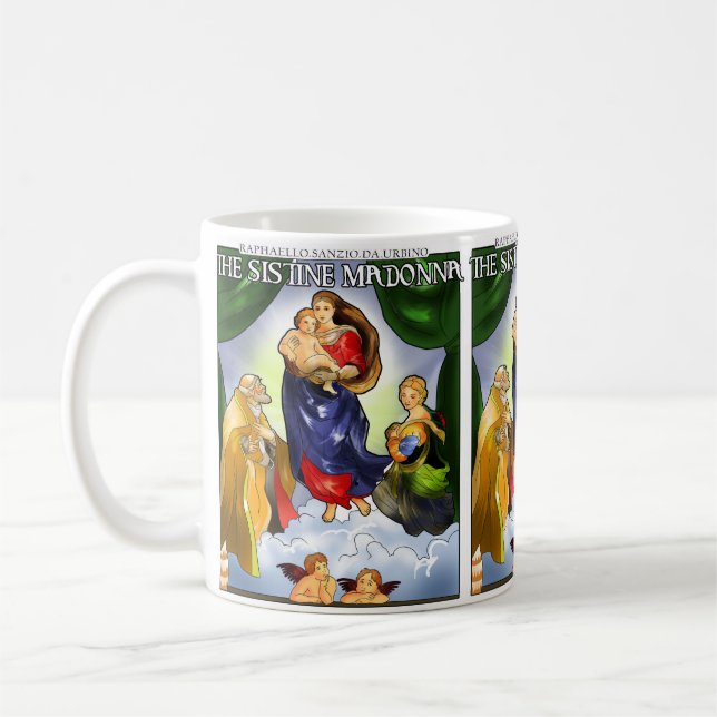 Sistine Madonna Coffee Mug (Left)