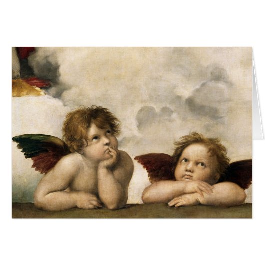 Sistine Madonna Detail, Raphael Cards (Front Horizontal)