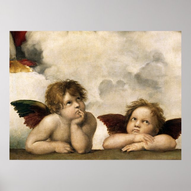 Sistine Madonna Detail, Raphael Poster (Front)
